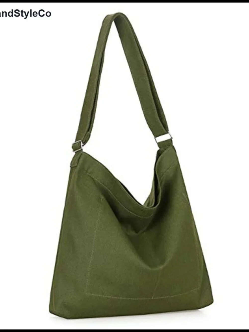 Canvas Shoulder Bag Hobo Crossbody Tote Large Casual Everyday Purse